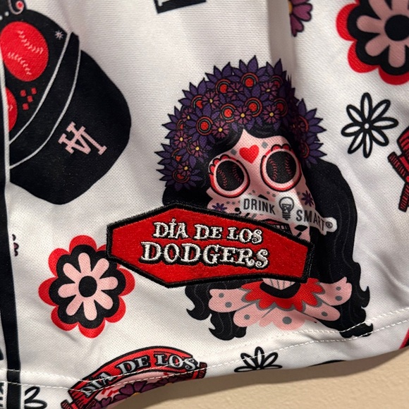 Dia de Los Dodgers jersey, sugar skull jersey.  Day of the dead, SGA - Picture 4 of 7